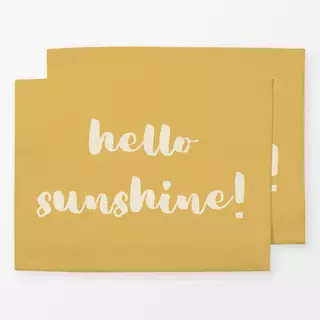 Tischset Typo Sunshine Bold