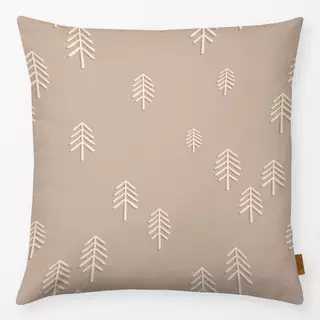 Kissen Fir Trees nut beige