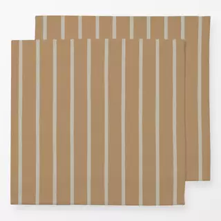 Servietten Schmale Streifen Sand Beige