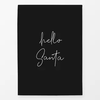 Geschirrtuch hello-santa-black