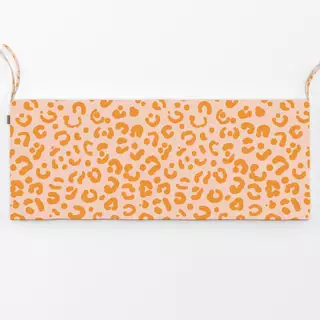 Bankauflage Leopardenmuster orange