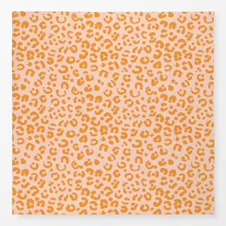 Tischdecke Leopardenmuster orange