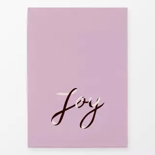 Geschirrtuch Joy Ribbonschrift Rosa