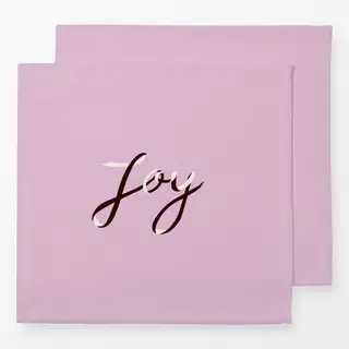 Servietten Joy Ribbonschrift Rosa