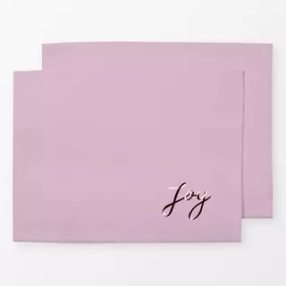 Tischset Joy Ribbonschrift Rosa