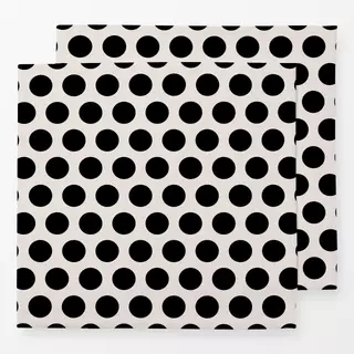 Servietten Polkadots | schwarz-offwhite