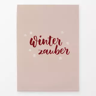 Geschirrtuch Winterzauber rosa