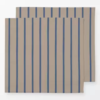 Servietten Schmale Streifen Blau Beige