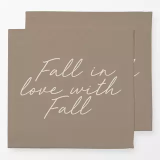 Servietten Fall In Love With Fall Braun