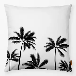 Kissen Summer Palmtrees black