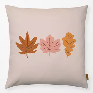 Kissen Herbstblätter Orange Gelb Rosa