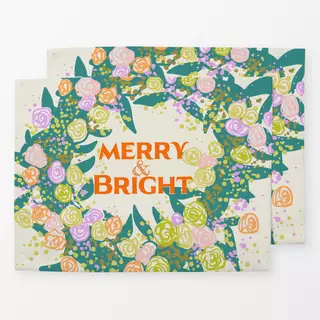 Tischset Merry Bright Kranz