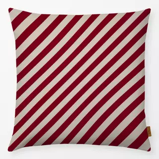 Kissen Diagonal Stripes berry