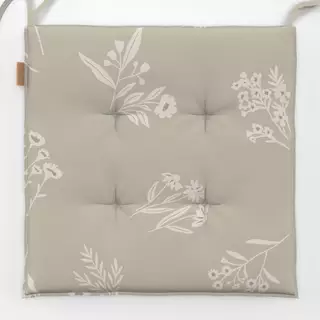 Sitzkissen Wildblumen Beige