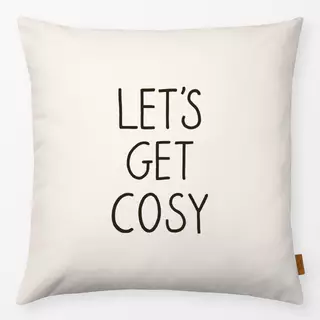 Kissen Lets Get Cosy beige