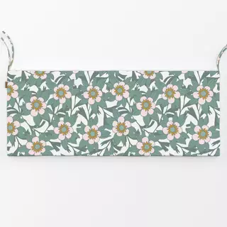 Bankauflage Emerald Green Floral