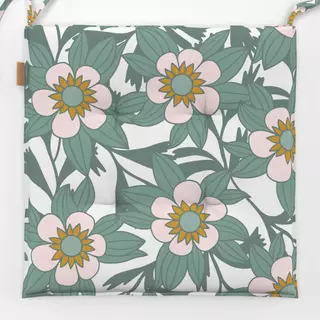 Sitzkissen Emerald Green Floral