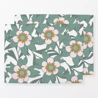 Tischset Emerald Green Floral