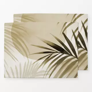 Tischset Calm Oasis Palm Leaves