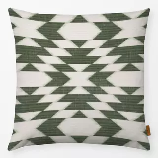 Kissen Diamonds Ikat Darkgreen