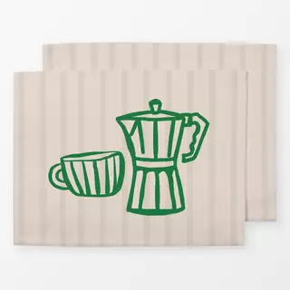 Tischset Coffee Stripes