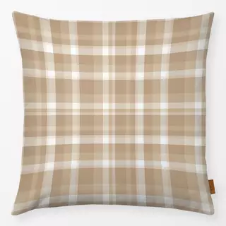 Kissen Plaid Beige