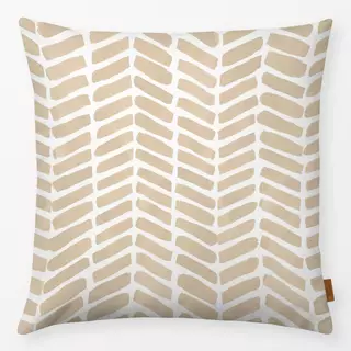 Kissen Chevron Aquarell Sand Beige