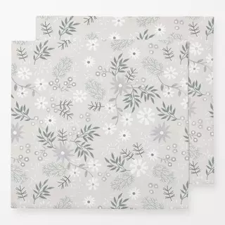 Servietten White Floral