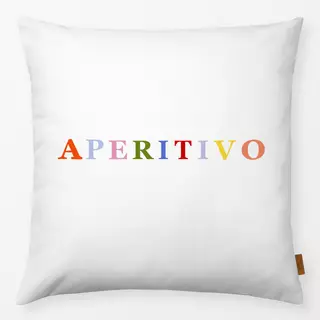 Kissen Aperitivo Typo Bunt