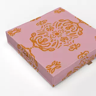 Bodenkissen Damask Pink