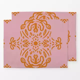 Tischset Damask Pink