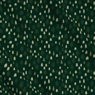 Meterware Winter Forest pine green