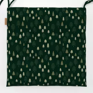 Sitzkissen Winter Forest pine green