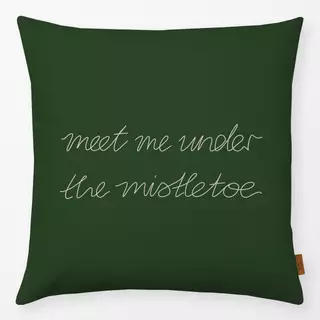 Kissen Under The Mistletoe moss green