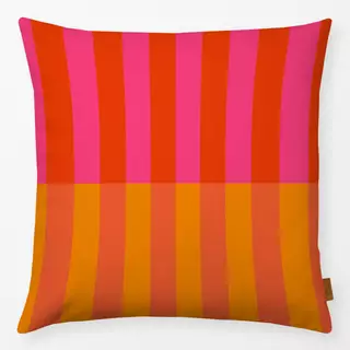 Kissen Streifen Pink Orange Rot