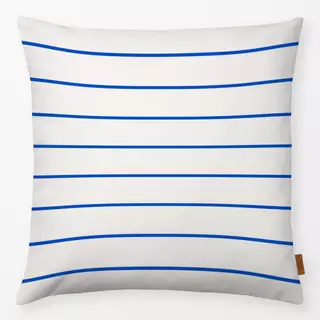 Kissen Hand Drawn Lines Blau