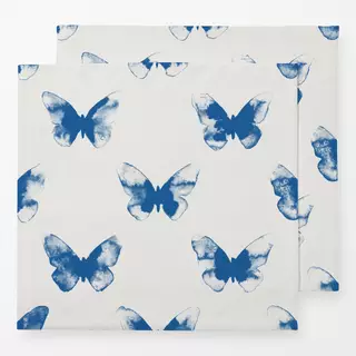 Servietten Schmetterling 4 Blau