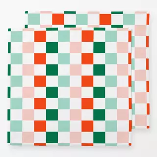 Servietten Jolly Christmas Checker