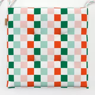 Sitzkissen Jolly Christmas Checker