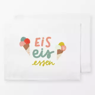 Tischset Sommertage Eis essen