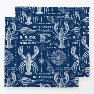 Servietten Retro Beach Memories Navy