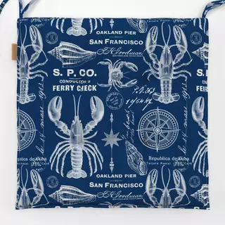 Sitzkissen Retro Beach Memories Navy