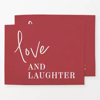 Tischset Love and Laughter