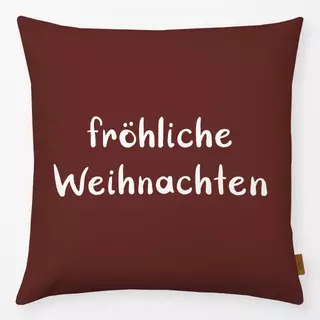 Kissen Fröhliche Weihnachten rot