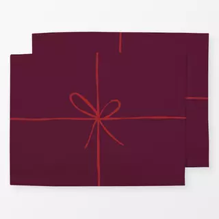 Tischset Geschenk Burgund Rot