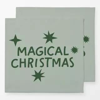 Servietten Magical Christmas Green