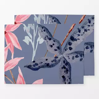 Tischset Autumn Orchids - dark blue