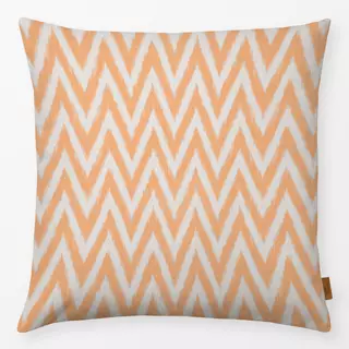 Kissen Zigzag Ikat Orange