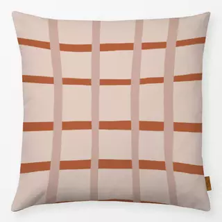 Kissen Terracotta Stripes