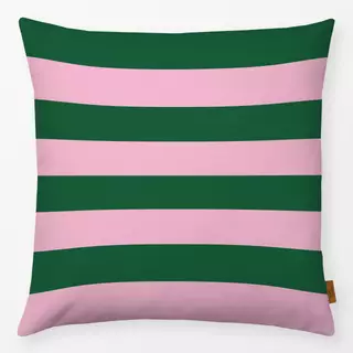 Kissen Stripes green rose bold